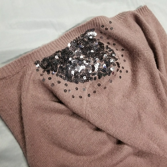 Mauve Sweater Dress w/ Sequin Shoulders 🥂 - Picture 3 of 3